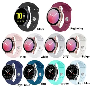 

20mm Soft Silicone Sport Band Replacement Strap for Samsung Galaxy Watch 42mm Galaxy Watch Active2 / Active Smart Watch