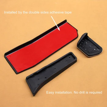 

Rubber Accelerator Throttle Pedal Plate Footrest High quality 3pcs/set