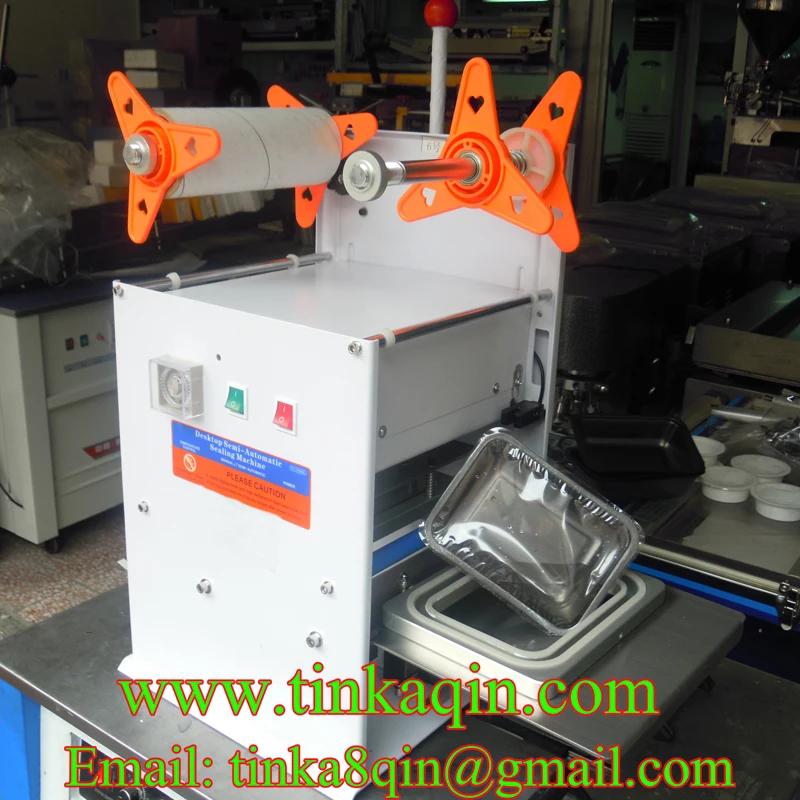 FGJ-F1-1 полуавтоматическая укупорка машина для укладки лотков для квадратной коробки упаковка машинный герметик бумага запечатывание коробки machin
