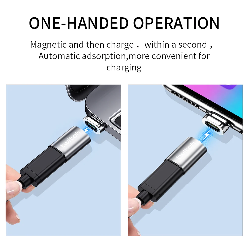 Магнитный адаптер Twitch Micro USB к C коннектор для Iphone Xiaomi Huawei Samsung зарядки|Переходники