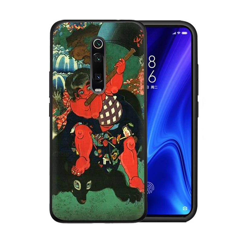 EWAU японский Ukiyo-e Art силиконовый чехол для телефона для Xiaomi Redmi 8A 4A 4X5 plus 5A 6 pro 6A 7 7A S2 GO K20 pro