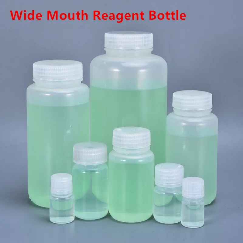 

UMETASS Wide neck plastic bottle with screw cap for liquid reagent BPA Free empty refillable bottles 2PCS