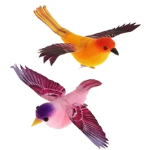 Красочные декоративные птицы искусственные пенные Перья Мини имитация птиц ремесло DIY Свадебная вечеринка для дома садовые украшения Декор