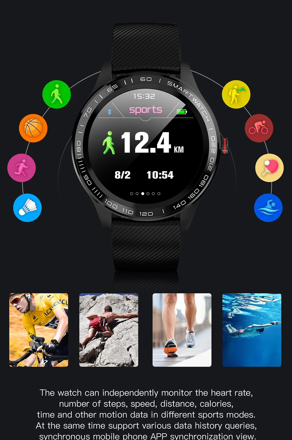 L9 ЭКГ Смарт часы для мужчин Полный Круглый мультисенсорный Smartwatch IP68 спортивные часы для мужчин Bluetooth напоминание/Музыка