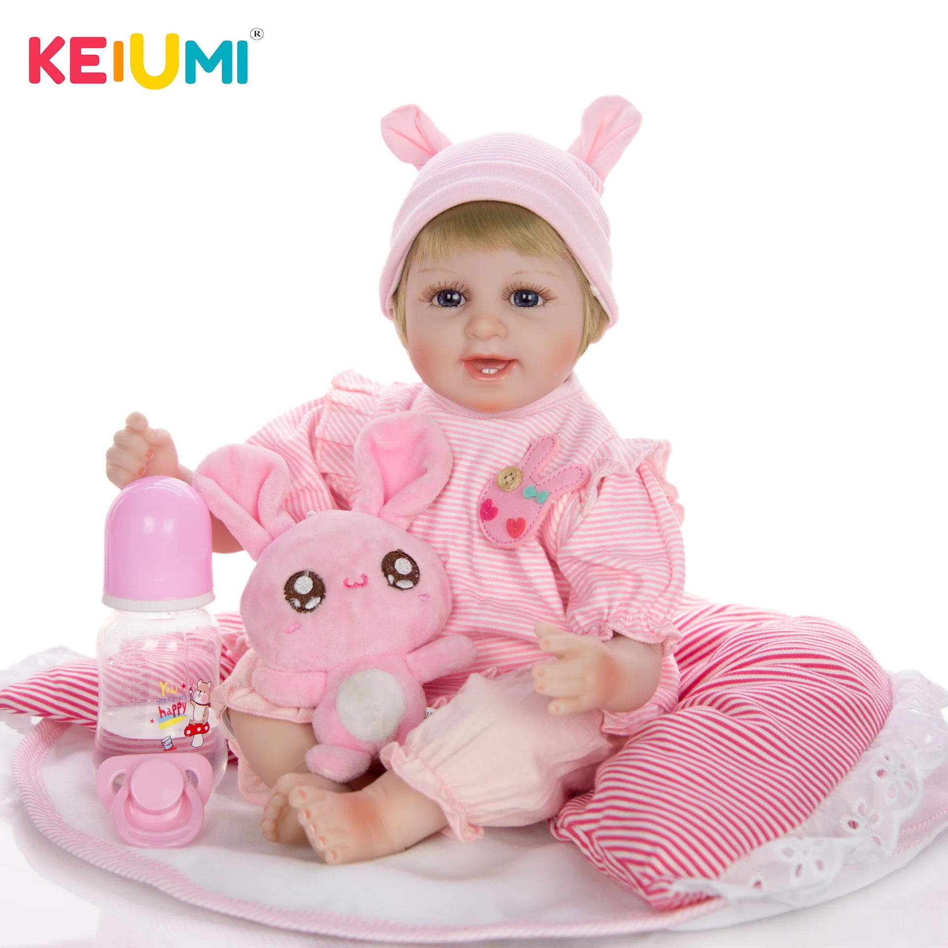 

Keiumi Hot Selling 18-Inch Reborn Baby Doll Model Infant Reborn Baby