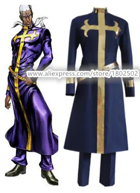 

Anime JoJo's Bizarre Adventure Enrico Pucci Custom Any Size Uniform Cos Cosplay