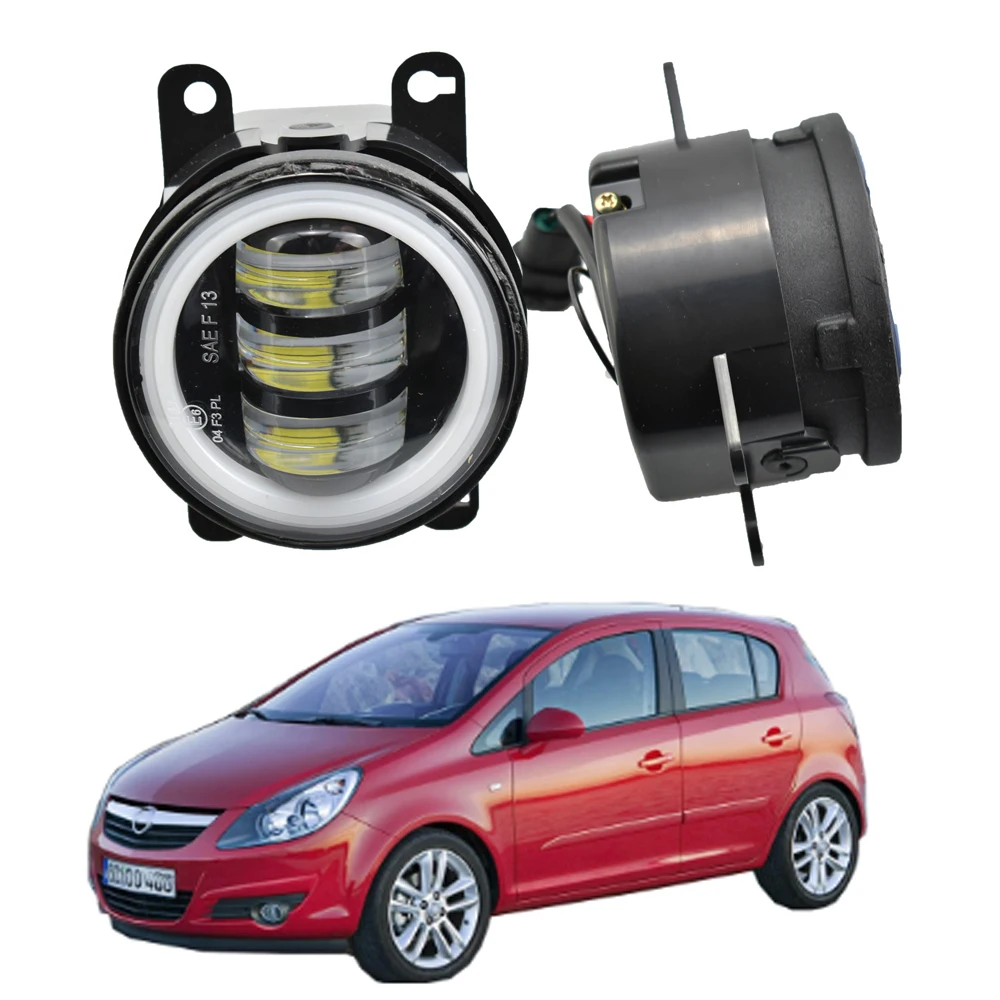 2pcs Car Light /Set LED Fog Daytime Running Lamp DRL White 12V For Opel Corsa D Hatchback 2007-2015 | Автомобили и мотоциклы