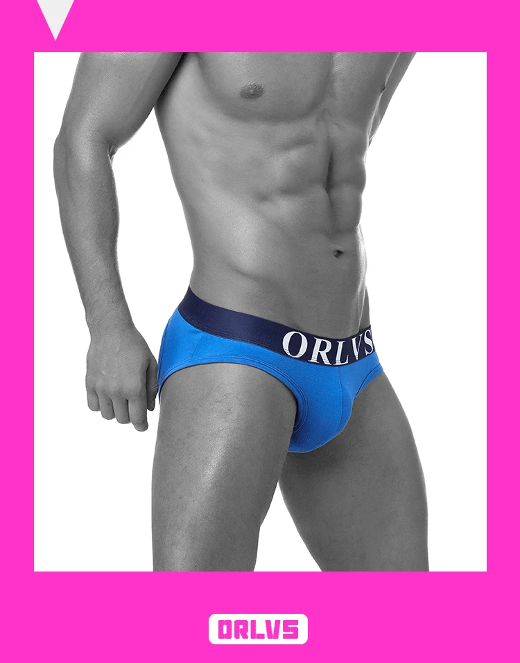 ORLVS Men's Underwear Men Sexy Briefs Jockstrap Pouch Cuecas Man Cotton Panties Thongs Mesh Underpants Gay Slip Homme Srting saxx briefs