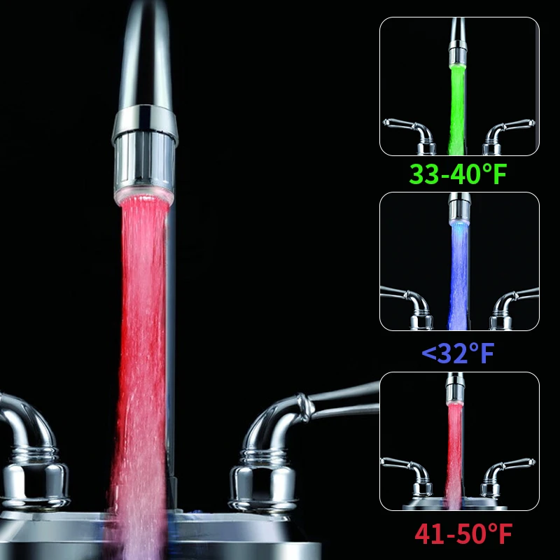 Светодиодный Температура управления 3 вида цветов лейки для душа насадка