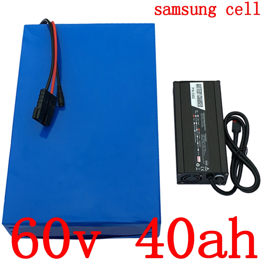 60V Lithium Battery Pack 1500W 2000W 3000W 4000W Electric Scooter 40AH electric bicycle battery use samsung cell | Спорт и