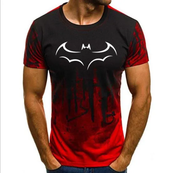 men t shirt casual short sleeve t-shirt for men batman print men T shirt crewneck mens tee shirt Camouflage Short Sleeve tshirt