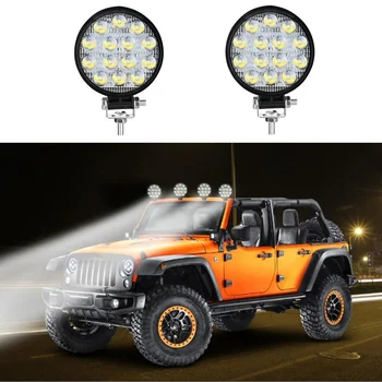 

2PCS Round 140W LED Work Light Spot Fog Lamp Car Accessories Daytime Running Lights SUV Truck Auto Waterproof