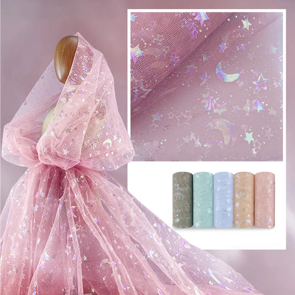 Glitter Tulle Roll Thin Yarn Shaft for Table Flag Chair Sash Bow Tutu Skirt Sewing Fabric Wedding Party Present Ribbon | Дом и сад