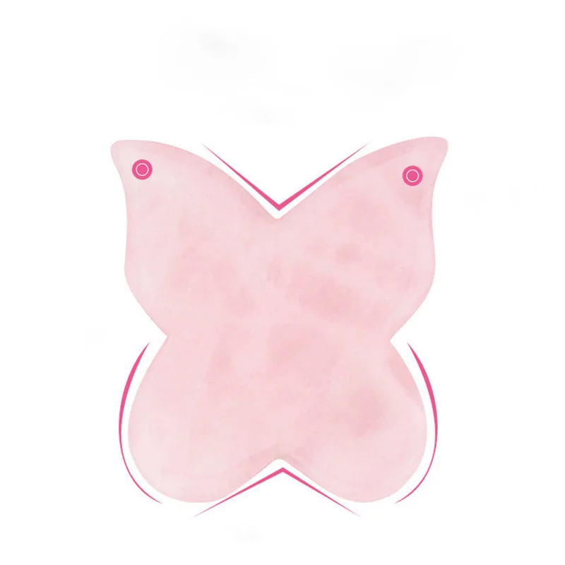 

natural powder crystal butterfly guasha board beauty massage skin care powder crystal butterfly shape scraping plate