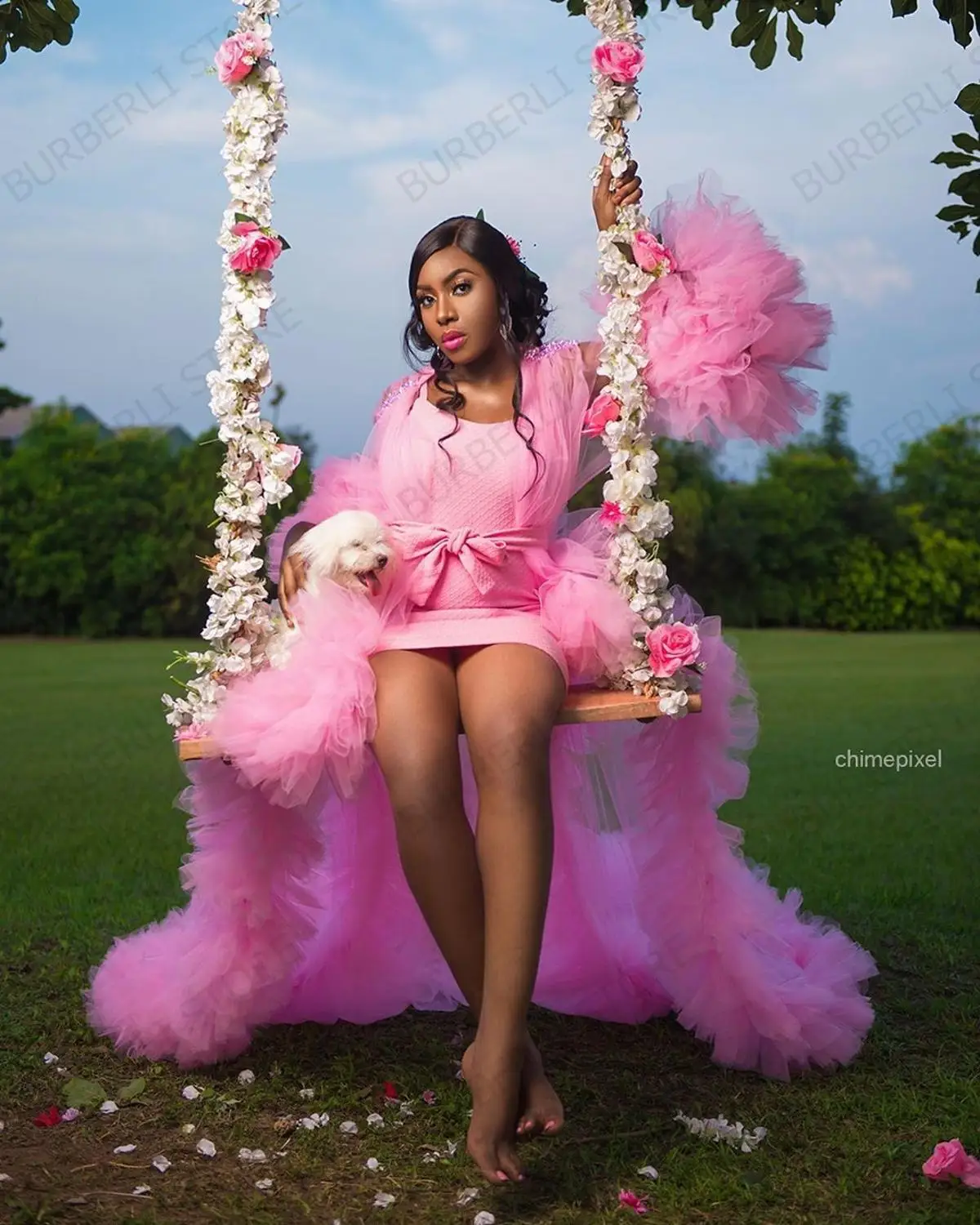 2020 Unique Tulle Maternity Robes Women Sheer Long