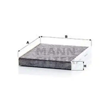 Фильтр салона TOYOTA PRIUS/HILUX 15- угольный MANN-FILTER CUK220