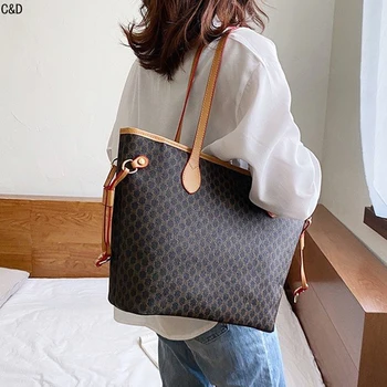 

Fashion Handbag Women Shoulder Bag PU Leather Large Capacity Women Big Bags Ladies Casual Tote Rhombic Chain Hasp New Designer