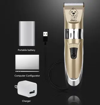 

HOME Professional Pet Dog Hair Trimmer Animal Grooming Clippers Cat Cutter Machine Shaver Electric Scissor Clipper Dog Supplies