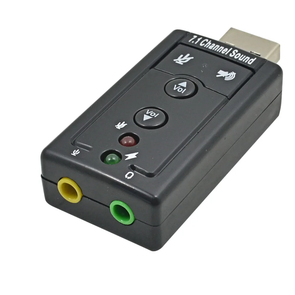 Профессиональная звуковая карта TISHRIC с USB 7 1 каналов звуковой микрофон гарнитура