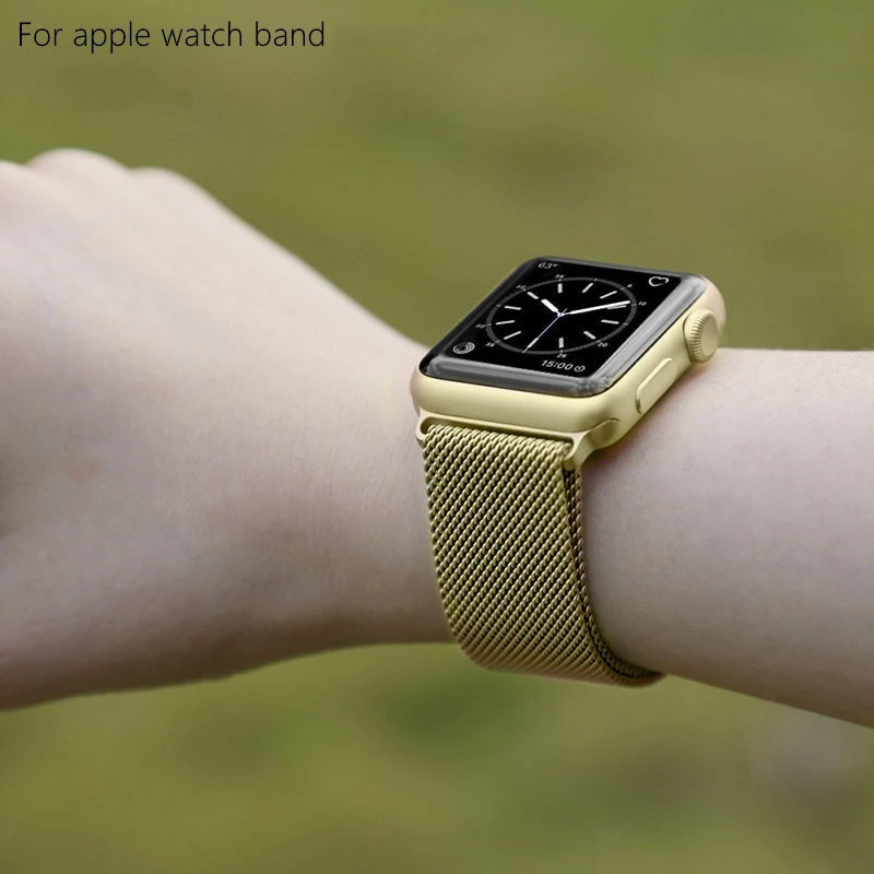 Для Apple Watch 5 4 3 2 1 браслет Correa Миланская петля для iWatch i Watch 44 38 42 40 мм ремешок на запястье защитное покрытие Etui