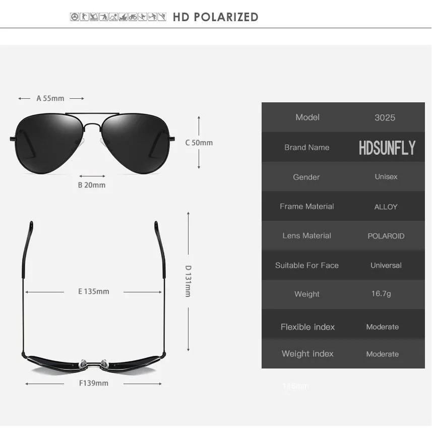 HDSUNFLY поляризационные солнцезащитные очки для мужчин и женщин, модные фирменные дизайнерские солнцезащитные очки, женские солнцезащитные очки UV400