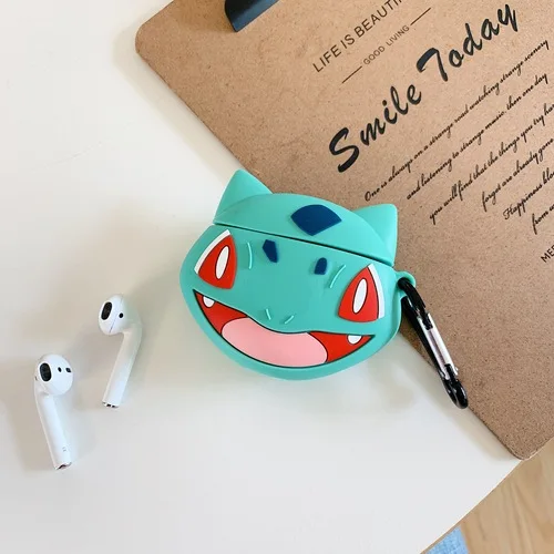 as pic Для AirPods Apple чехол 3D милый аниме мультфильм мягкий чехол для наушников для Airpods 1 2 силиконовый чехол Аксессуары Защитная крышка - Цвет: as pic