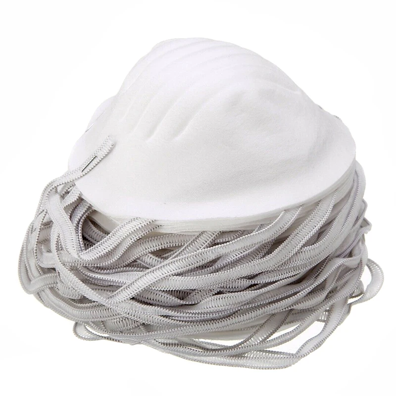 Good Healthy 100PCS Disposable Dust Face Mask Mouth Antidust Filter Non-woven Three-dimensional Dust Mask