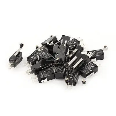 

20 x V-156-1C25 SPDT NO NC Momentary Roller Lever Limited AC DC Micro Switch 15A