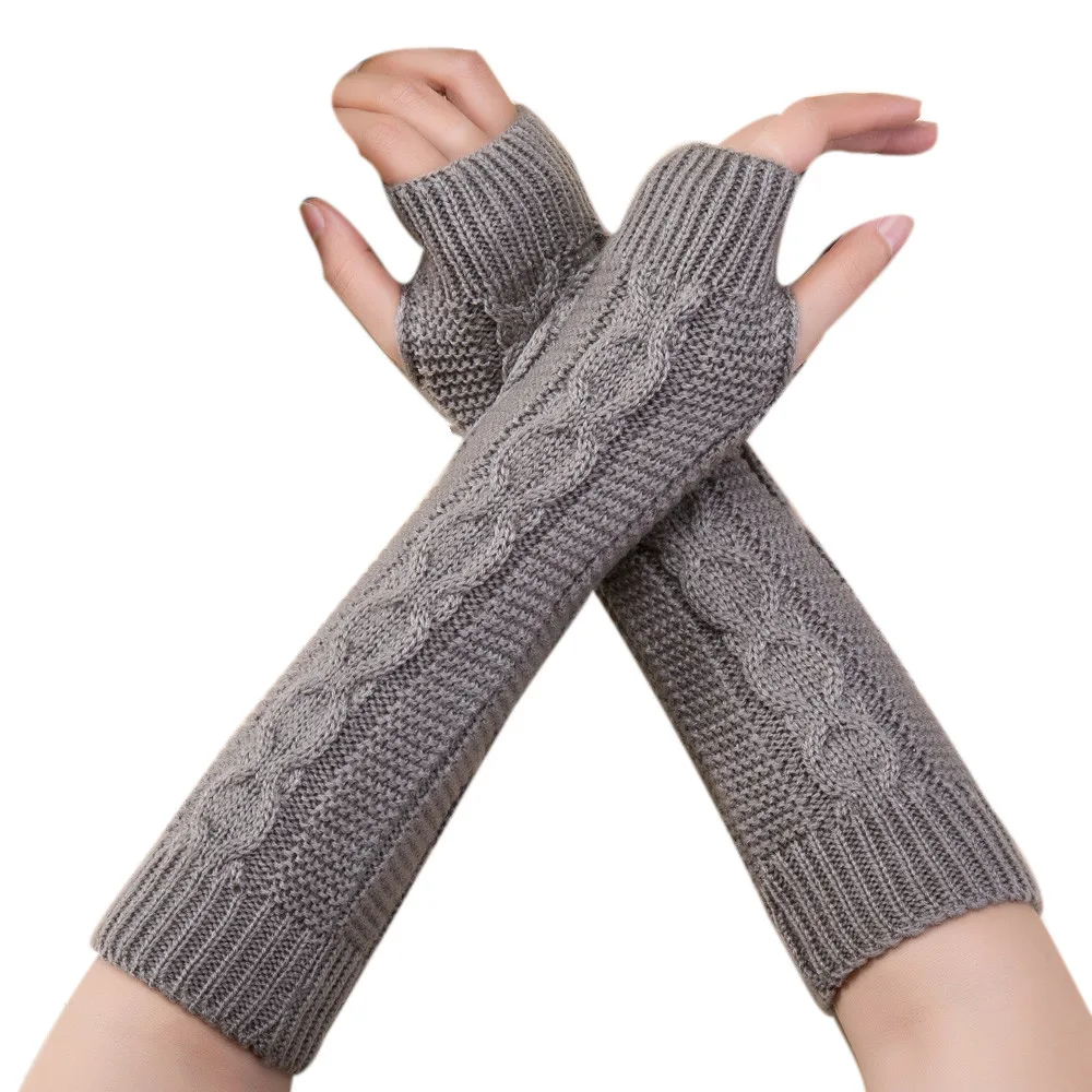 Sleeper#P501 fashion Unisex Men Women Knitted Fingerless Winter Gloves Soft Warm Mitten перчатки женские hot Free shipping