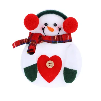 

4/8/12/16/24PCS Dual-use Christmas Silverware Holder Pockets Christmas Decorations for home Tree Hanging Colorful Decorations