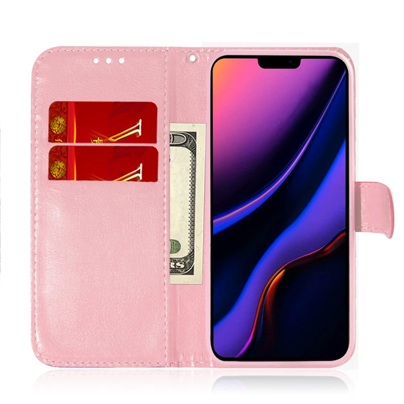 Кожаный чехол-кошелек для Iphone 11 5,8 6,1 6,5 XR XS MAX X 8 7 6 SE 5s роскошный лазерный Градиент красочный Шикарный цветок 1 шт