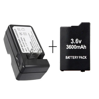 

For Sony PSP2000 PSP3000 Console battery 3600mAh Li-Ion Lithium Rechargeable Batteries+US/EU Plug Charger
