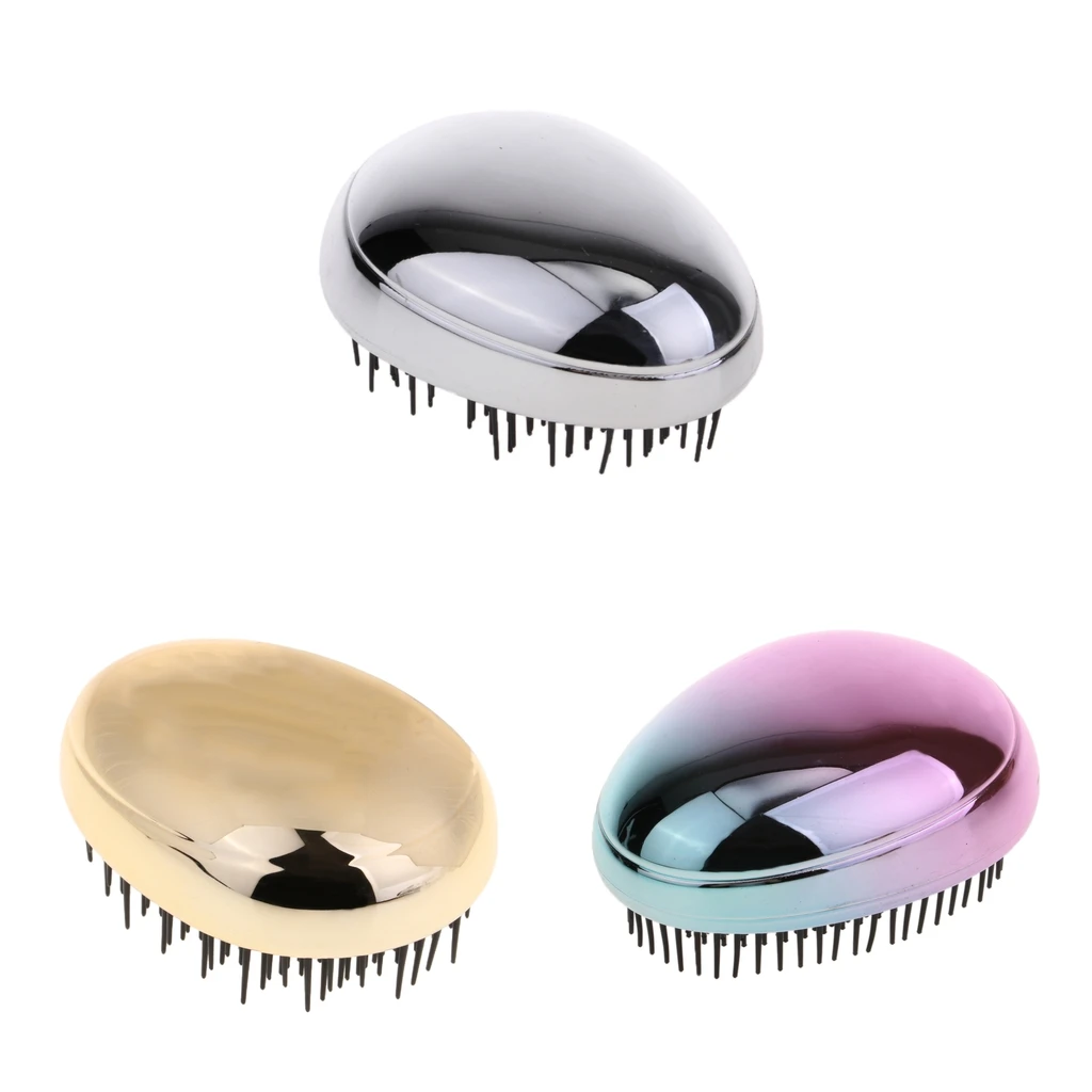 Egg Shaped Detangling Brush Hairbrush Scalp Massage Comb for All Kinds of Hair, No More Tangles
