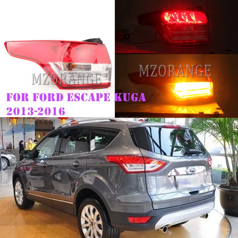 Mzorange Led Outer Tail Light For Ford Escape Kuga 2013 2016 Led Running Light Tail Lights Lamp Cars Fog Lights Car Styling Car Light Assembly Aliexpress