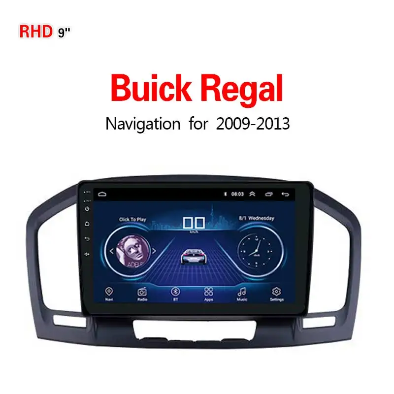 Lionet gps навигация для автомобиля Buick Regal 2009-2013 9 дюймов RB3002X - Размер экрана, дюймов: WIFI 1G16G