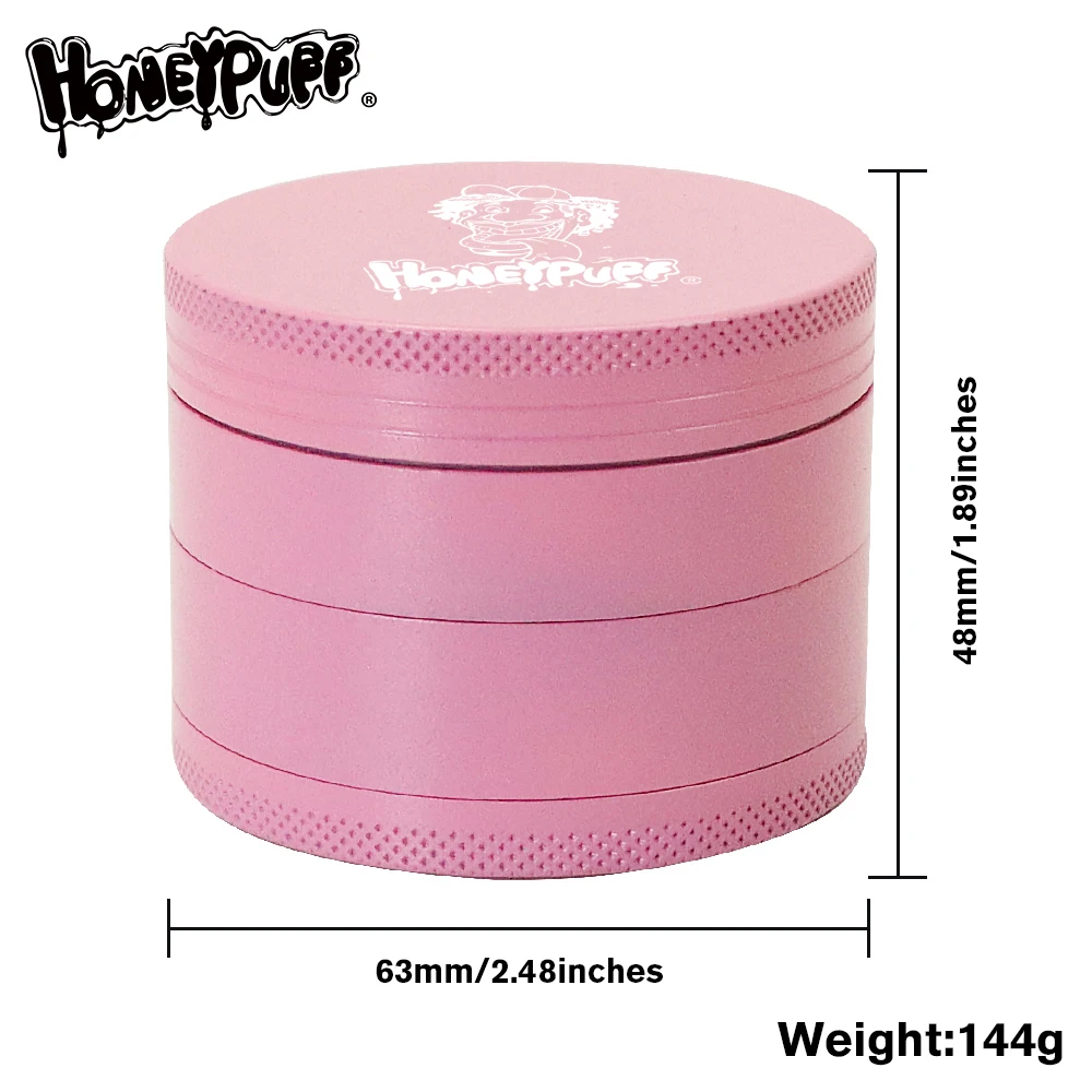 HONEYPUFF Grinder Weed Ceramic Herb Grinder Aluminum 63MM 4 Layers Grinding Machine Spices Grinder Crusher Weed Accessories HONEYPUFF Grinder Weed Ceramic Herb Grinder Aluminum 63MM 4 Layers Grinding Machine Spices Grinder Crusher Weed Accessories