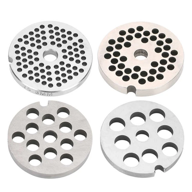 Sufanic 6pcs Meat Grinder Mixer Plate Discs Stainless Steel Kit Food Grinders Accessories, Size: 5