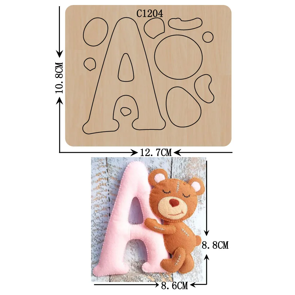Новый Медведь Деревянный Штамп Скрапбукинг искусственные высечки разные