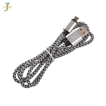 

500pcs/lot Fast Charging Micro USB Cable Double Color Nylon Braided Wire for Iphone 8 7 6 5 Samsung Xiaomi Data Charger Cable