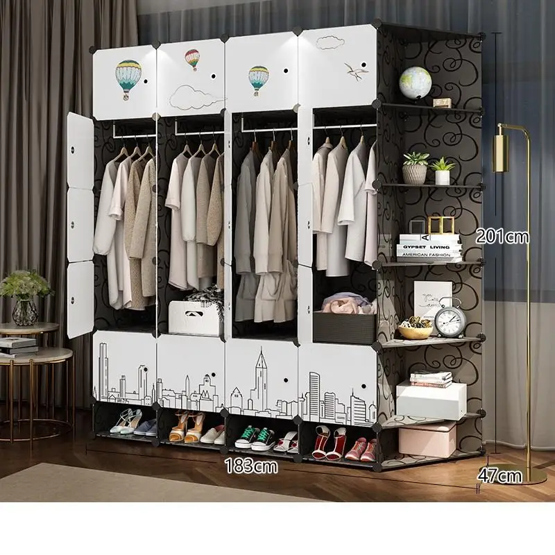MODEL R Мобильный комод для дальности Armazenamento Armario Mueble De Dormitorio мебель для спальни Guarda Roupa шкаф - Цвет: MODEL R