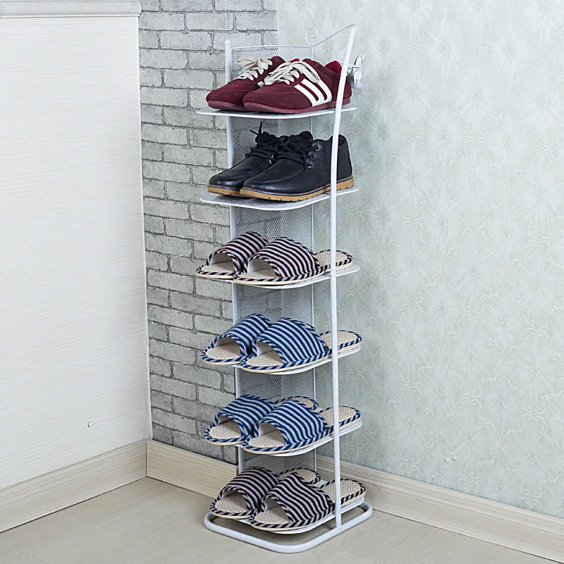 

Iron Art Simplicity Multilayer Creative Small Shoe Rack Modern Minimalist Dormitory Dustproof Shoe Storage Shoe Drag Shoe Rack