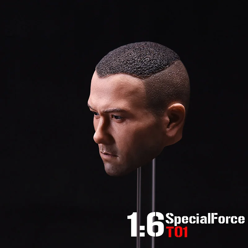 1/6 Eddie Peng Yuyan Male Head Carving Asia Special Force Solider Head Model Toy 