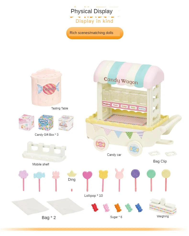Sylvanian Families игрушка Sylvanian Families магазин конфет тележка игровой дом для девочек модель магазина покупок 5266