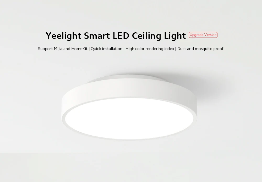 Yeelight YLXD76YL 320 Upgraded Version 23W AC220V Smart LED Ceiling Light Adjustable Brightness Voice Intelligent Control Work With Apple Homekit