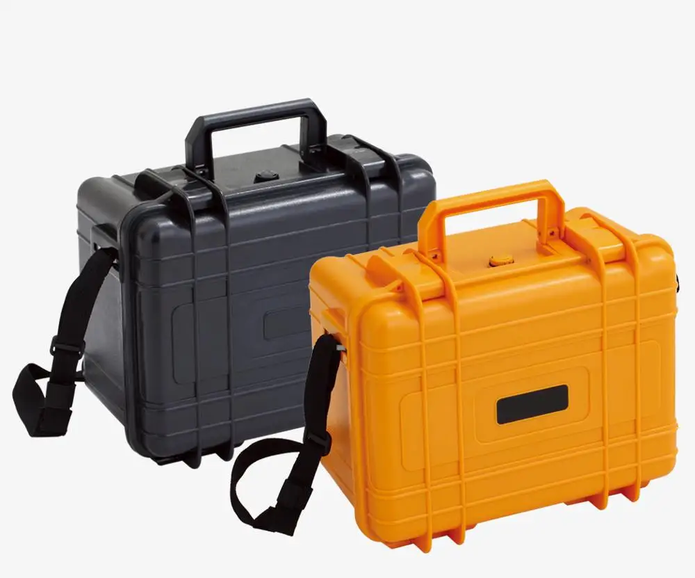 Plastic Sealed Waterproof Safety Equipment Case Portable Instrument Tool Box Dry Box Outdoor Equipment With Sponge 274*227*155