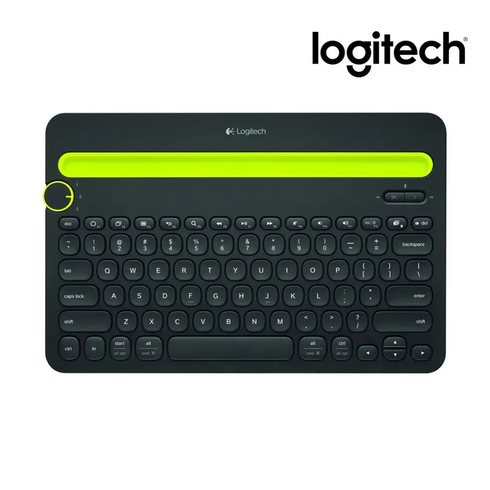 

Logitech K480 Multi-Device Bluetooth Keyboard Portable Phone Pad Holder Mini Keyboard for Windows MacOS iOS Android Phone Pads