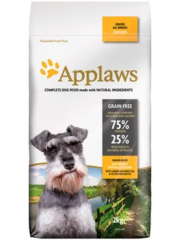 

APPLAWS APPLAWS SENIOR DOG ALL BREEDS CHICKEN GRAINFREE bezzernovoy for older dogs of all breeds with chicken and vegetables