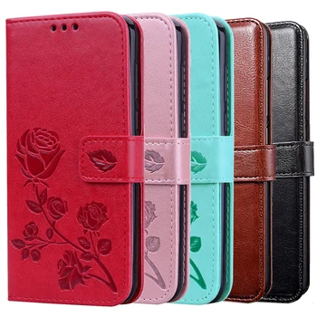 

Good quality Leather Wallet Stander Coque Cover for Alcatel One Touch Pop 3 Pop 4 5025D 5054D 5051D Flower Case