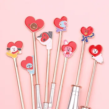 

Cartoon cute makeup brush, eye shadow brush, lip brush set up makeup tool