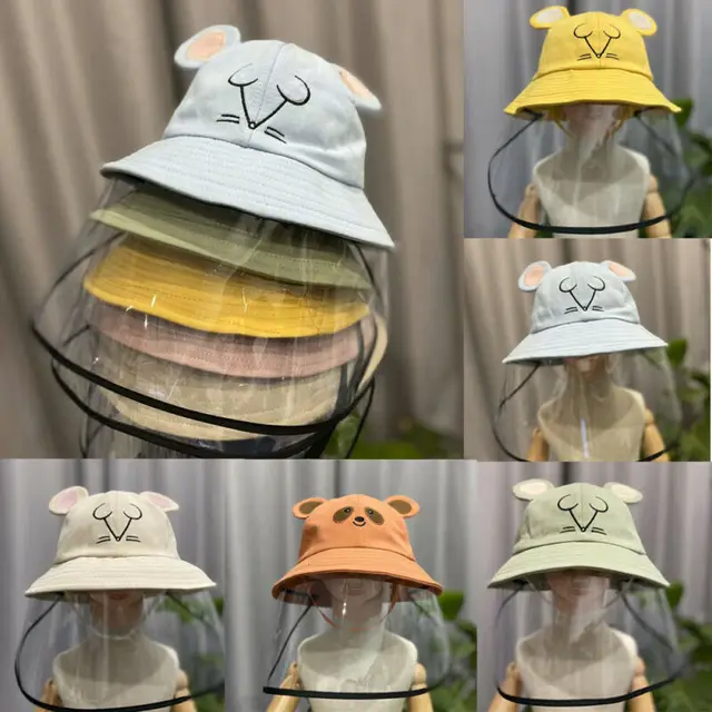 US $5.88  2020 Kids Baby Hat protect virus bucket hat Anti Dust Flu Protection Hats +Face Cover Windproof Cap